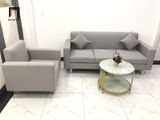  Bộ ghế sofa phòng khách giá rẻ KL2 Basim màu xám ghi trắng 