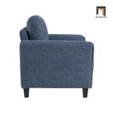  Ghế sofa đơn 1 chỗ ngồi DT100 Arsaluis vải nỉ màu xanh đậm 