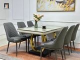  Bàn ghế ăn lớn cho phòng bếp 8-BAD6-Yenga đá ceramic đẹp 