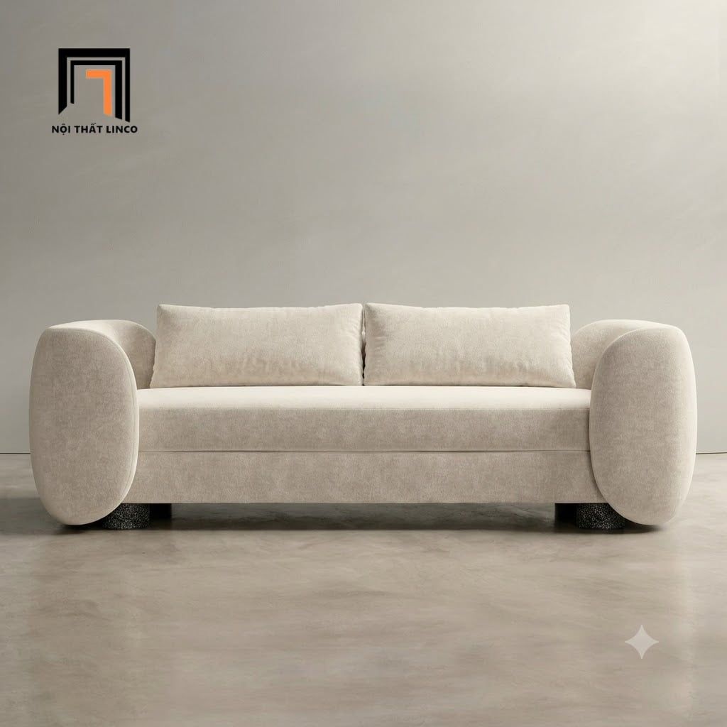  Ghế sofa bench nỉ màu xám ghi SB38 Tioge dài 1m4 giá rẻ 