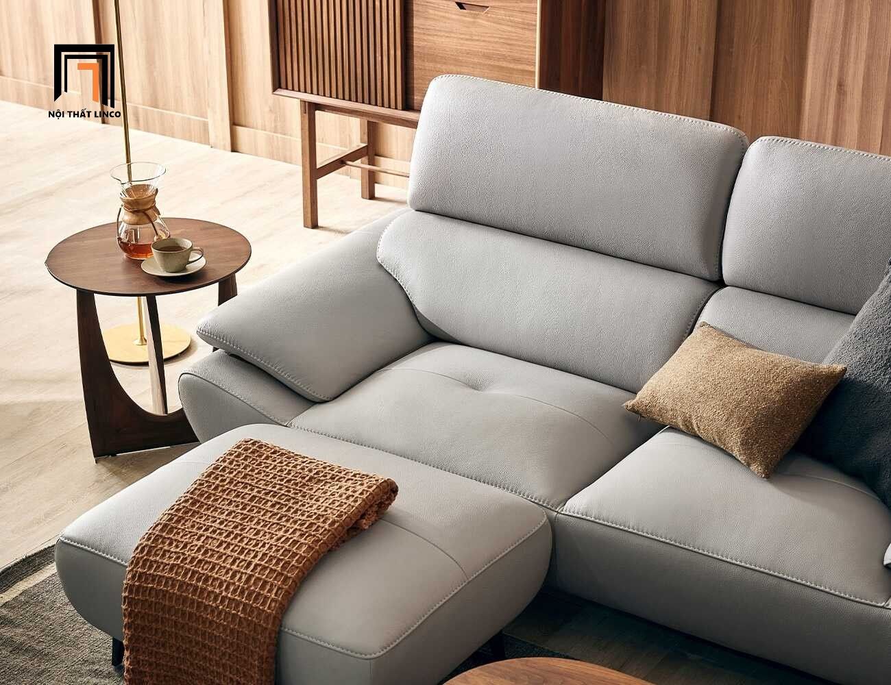  Ghế sofa băng da gật gù BHQ41 Toledo 1m9 màu xám ghi 
