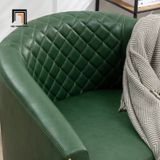  Ghế sofa đơn sang trọng DT98 Boney da công nghiệp màu nâu 