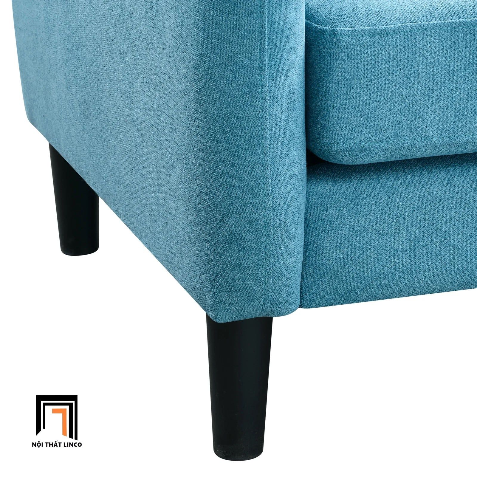  Ghế sofa đơn màu xanh dương vải nỉ DT99 Betul giá rẻ 