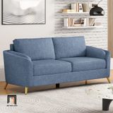  Ghế sofa băng cong vải nỉ BHQ36 Zaheer 1m9 cho chung cư 