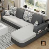  Bộ ghế sofa gia đình xinh xắn GT122 Narod 2m8 x 1m6 vải nỉ 