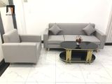  Bộ ghế sofa phòng khách giá rẻ KL2 Basim màu xám ghi trắng 