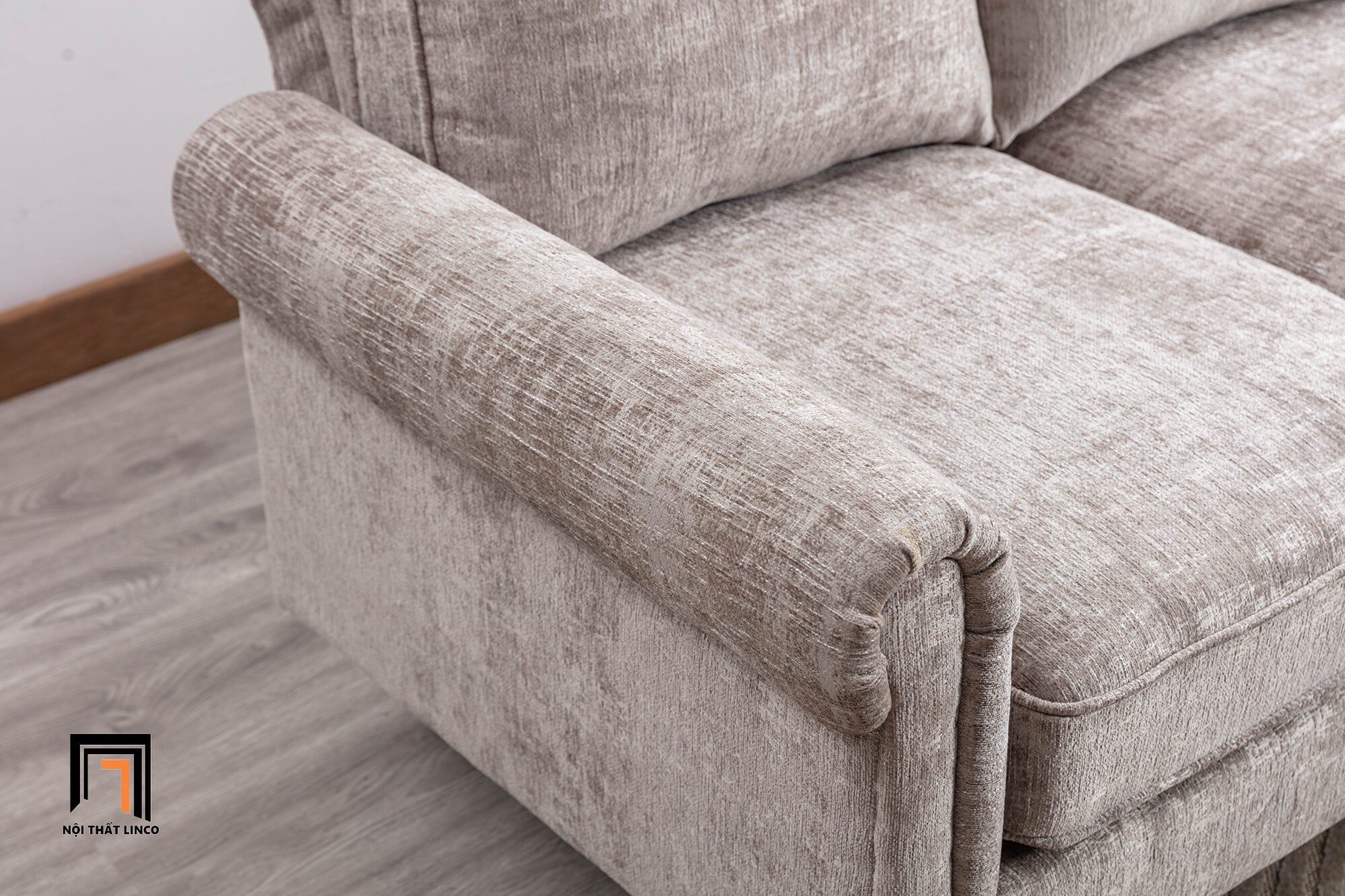  Bộ ghế sofa góc L châu Âu 2m4 x 2m4 GT68 Winston sang trọng 