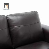  Ghế sofa băng da công nghiệp BT125 Lakischa dài 2m1 nâu đậm 