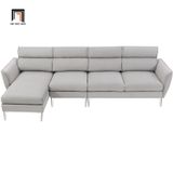  Bộ ghế sofa góc sang trọng GT69 Dexima 2m8 x 1m6 màu xám trắng 