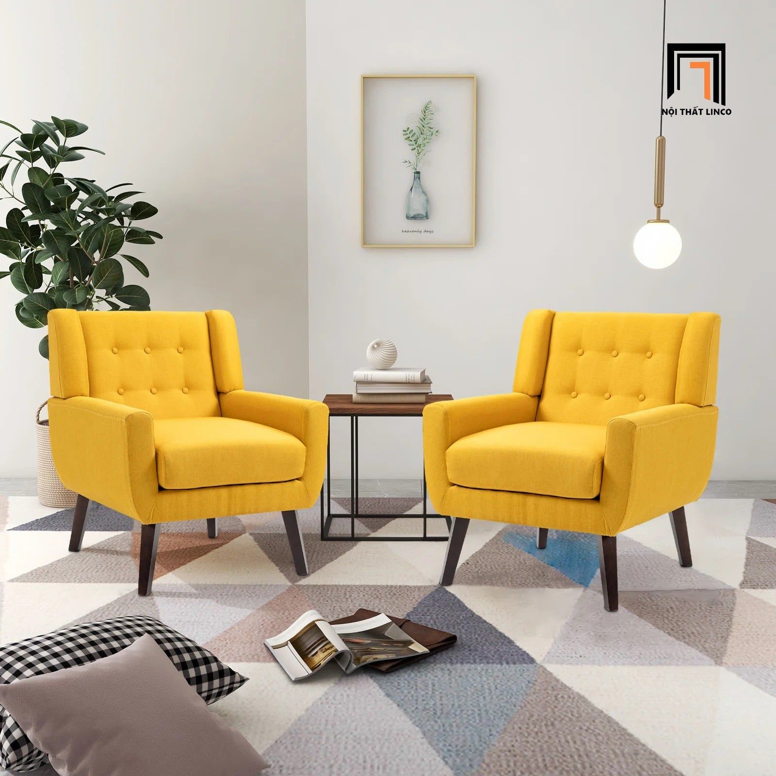  Sofa đơn màu xanh dương DT96 Uixe cho văn phòng tiếp khách 