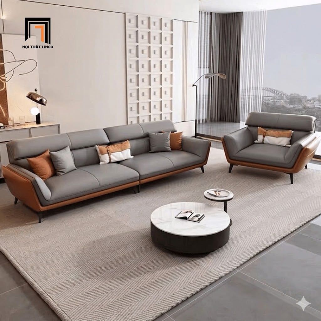  Sofa văng hiện đại 2m4 BHQ100 Stad bọc da kiểu dáng trẻ trung 