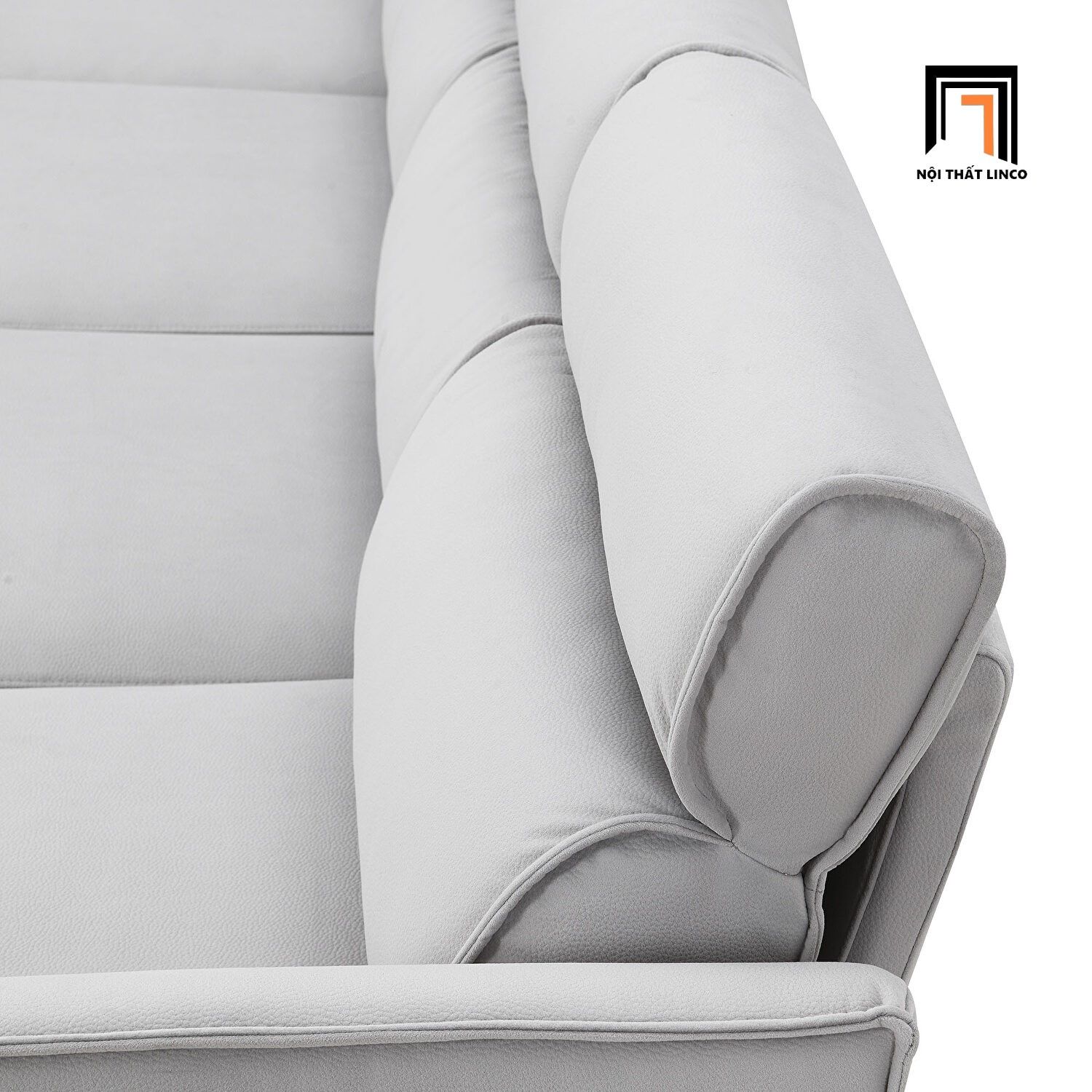  Bộ ghế sofa góc sang trọng GT69 Dexima 2m8 x 1m6 màu xám trắng 