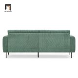  Ghế sofa băng vải nỉ màu cam 2m1 BT50 Fresnes cho sảnh chờ 