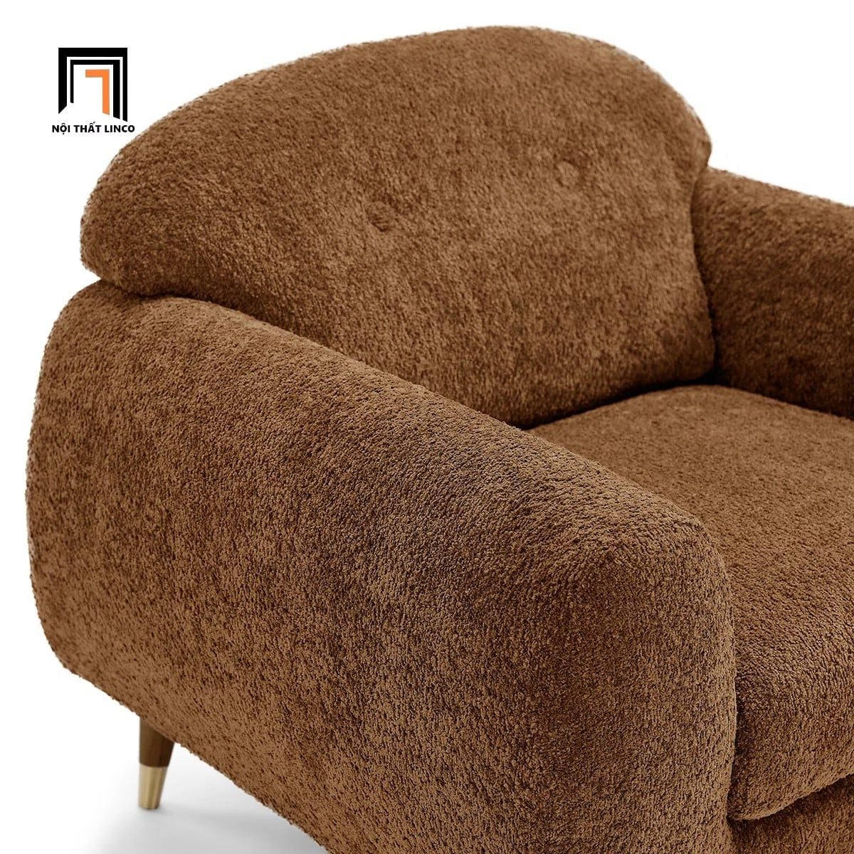  Ghế sofa đơn kiểu cong DT83 Elishah vải nỉ cho sảnh chờ 