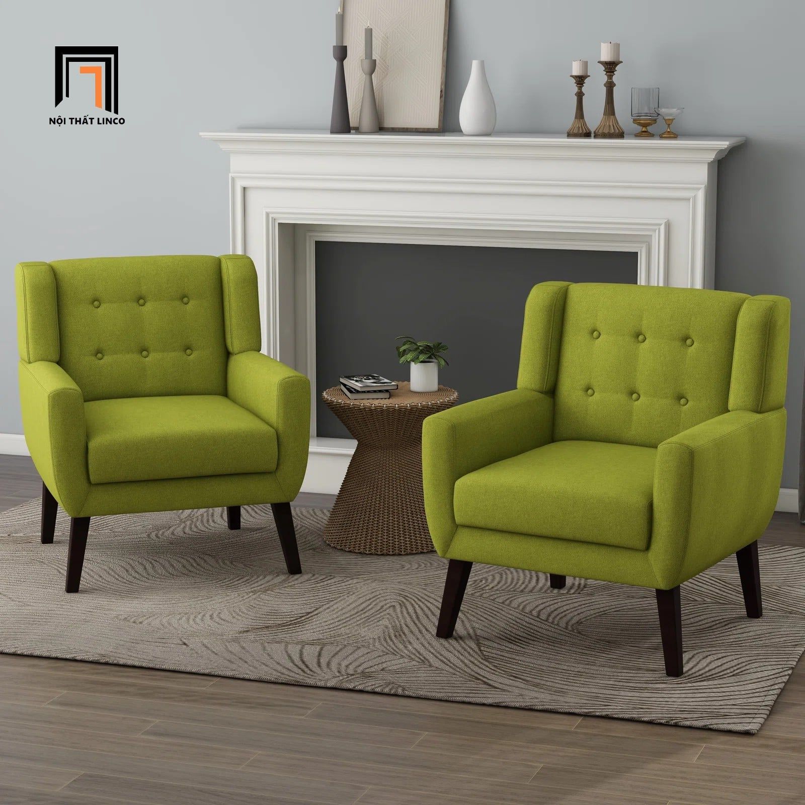  Sofa đơn màu xanh dương DT96 Uixe cho văn phòng tiếp khách 