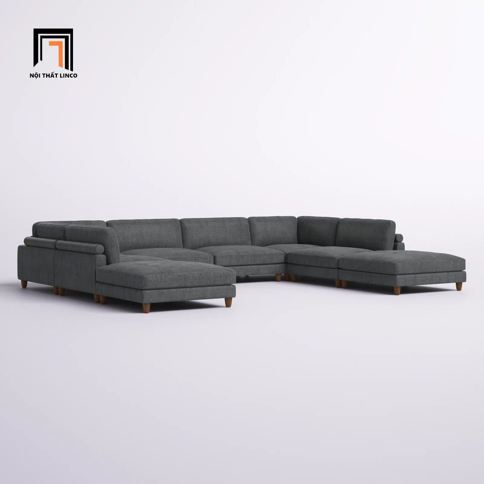  Bộ sofa chữ U UT31 Duroy 3m4 cao cấp, rộng rãi cho gia đình 
