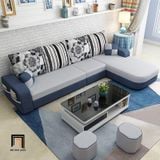  Bộ ghế sofa gia đình xinh xắn GT122 Narod 2m8 x 1m6 vải nỉ 