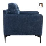  Ghế sofa đơn vải nỉ xanh đậm DT109 Lavoris phòng khách gia đình 