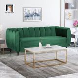  Ghế sofa băng vải nhung chia múi BT20 Flare dài 2m shop tiệm 