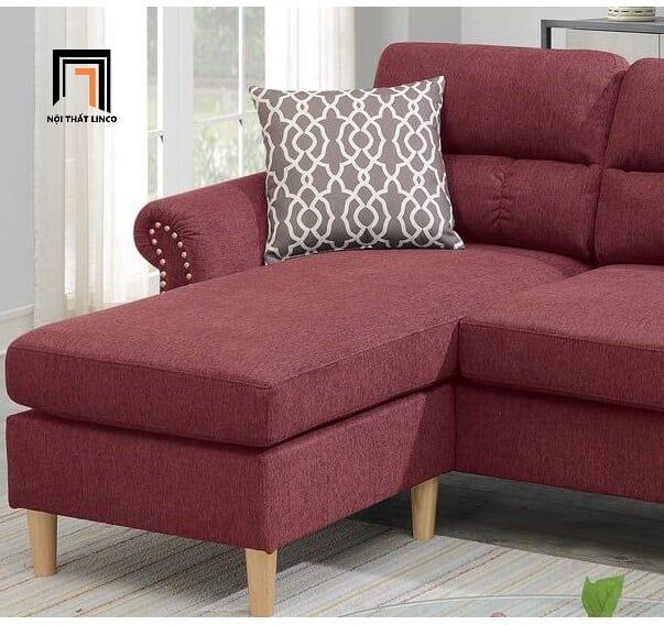  Bộ ghế sofa góc chữ L gia đình GT65 Retic 2m2 x 1m5 vải bố 