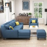  Bộ ghế sofa góc vải xanh dương GT286 Firmini 3m x 1m6 giá rẻ 