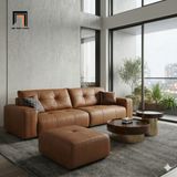  Bộ ghế sofa băng kèm đôn BHQ98 Hague 2m2 căn hộ chung cư 
