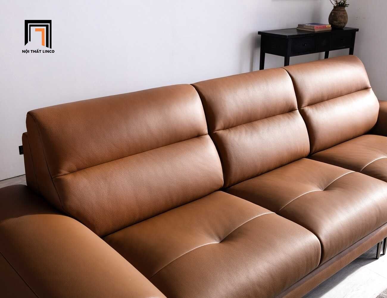  Ghế sofa văng phòng khách hiện đại BHQ53 Lakadil 2m5 bọc da 