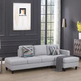 Bộ ghế sofa góc L giá rẻ GT98 Lasharon 2m75 x 1m5 hiện đại 