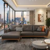  Bộ ghế sofa góc da công nghiệp GT283 Ydec 2m4 x 1m6 hiện đại 