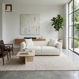  Ghế sofa băng cong vải lông cừu BHQ95 Moreau dài 2m xinh xắn 