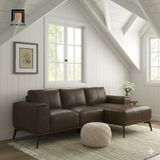  Ghế sofa chữ L da công nghiệp GT75 Conley 2m3 x 1m6 hiện đại 