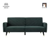 Ghế sofa giường nằm xanh lá GB1 Decom dài 2m cho chung cư 