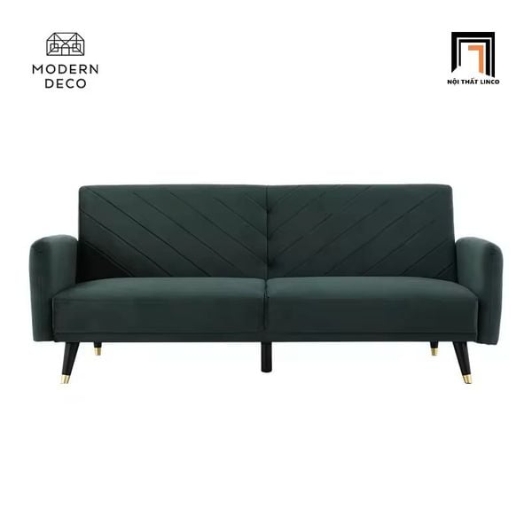 sofa giường xanh lá