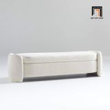  Đôn sofa bench màu trắng kem SB40 Tinan dài 1m4 giá rẻ 