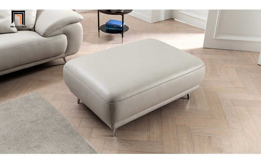  Ghế sofa băng da xám BHQ38 Cordia 2m5 kiểu dáng hiện đại 