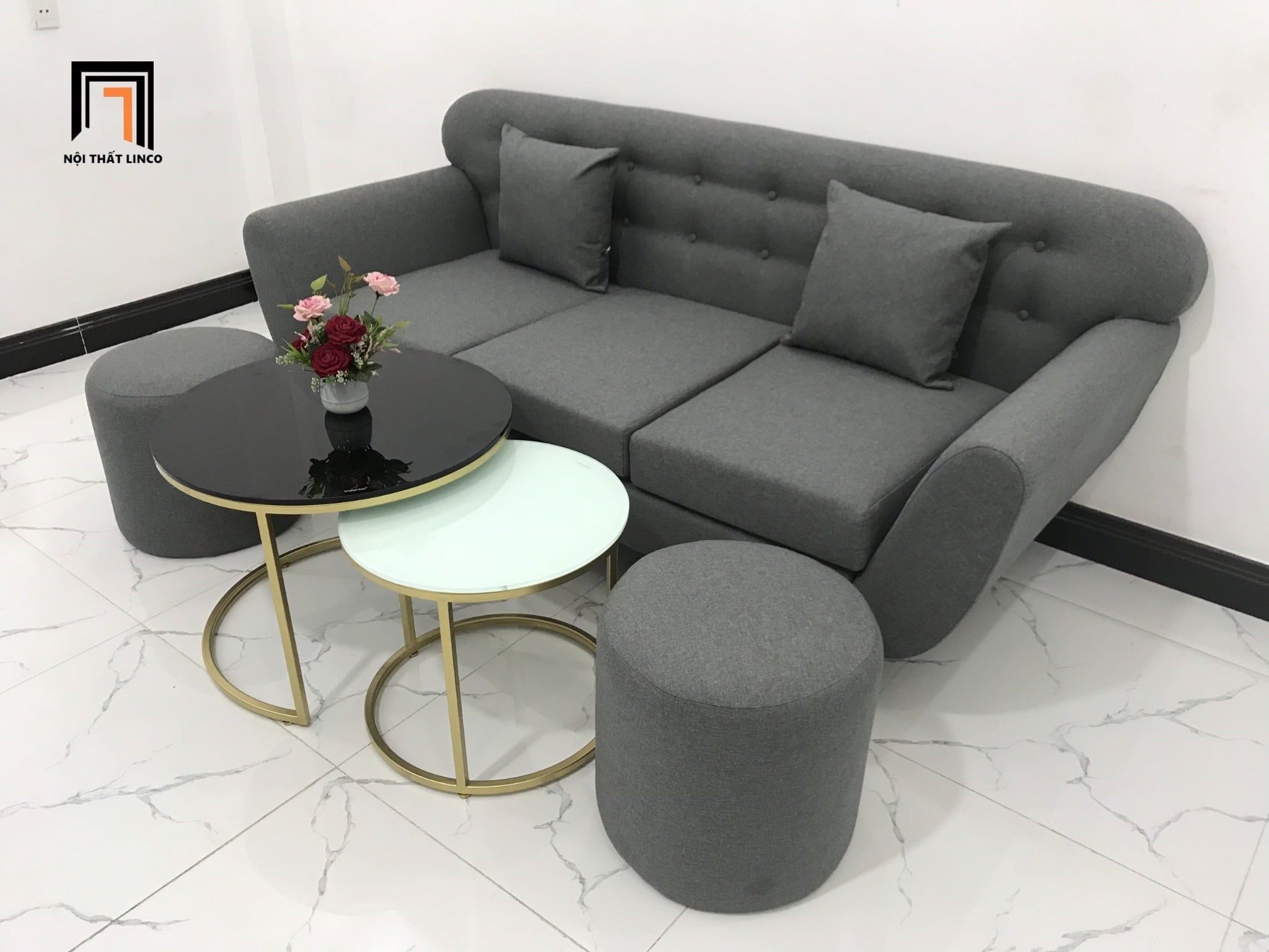  Bộ ghế sofa băng BL12 BTC dài 1m9 phòng khách nhỏ gọn 