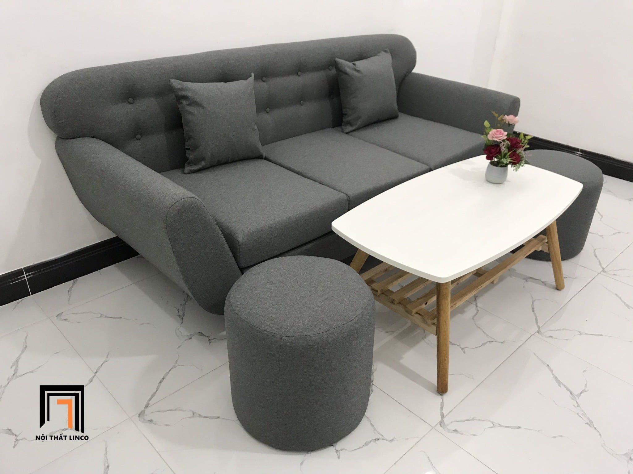  Bộ ghế sofa băng BL12 BTC dài 1m9 phòng khách nhỏ gọn 
