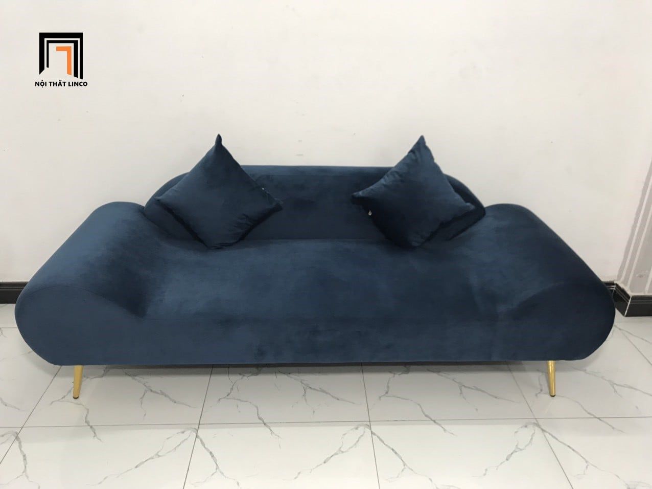  Bộ ghế sofa băng văng thuyền BL9 SFT dài 2m xanh đậm 
