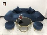  Bộ ghế sofa băng văng thuyền BL9 SFT dài 2m xanh đậm 