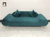  Bộ ghế sofa văng thuyền BL9 SFT 2m xanh lá trang trí tiệm shop 