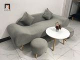  Bộ ghế sofa văng băng thuyền BL9 SFT dài 2m xám lông chuột 