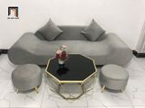 Bộ ghế sofa văng băng thuyền BL9 SFT dài 2m xám lông chuột 