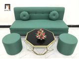  Bộ ghế sofa băng nhỏ gọn 1m7 BL8 BKT bọc vải nỉ bố mềm 