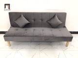  Bộ ghế sofa bed bật giường nằm GBL1 1m7 màu xám đen vải nhung 