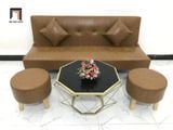  Bộ ghế sofa giường đa năng GBL1 dài 1m7 da giả màu nâu bò 