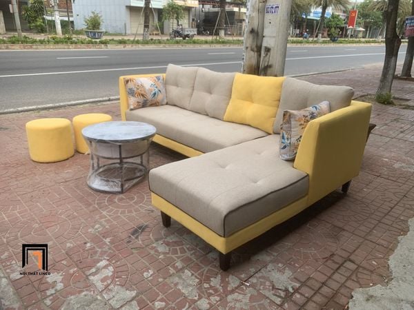 sofa góc vải nỉ 2m5 x 1m6