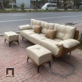  Ghế sofa băng cong da công nghiệp BT225 Koehler dài 2m3 cao cấp 