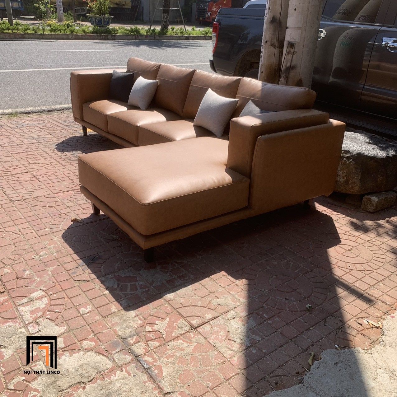  Ghế sofa góc chữ L GT234 Parco 3m x 1m6 gia đình sang trọng 
