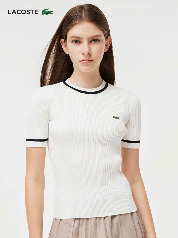 ÁO LEN LACOSTE CỔ VIỀN 3 MÀU