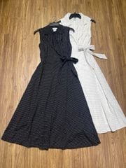 ĐẦM DKNY CHẤM BI CỔ VEST